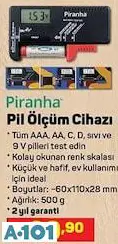 PİRANHA PİL ÖLÇÜM CİHAZI PİRANHA PİL ÖLÇÜM CİHAZI